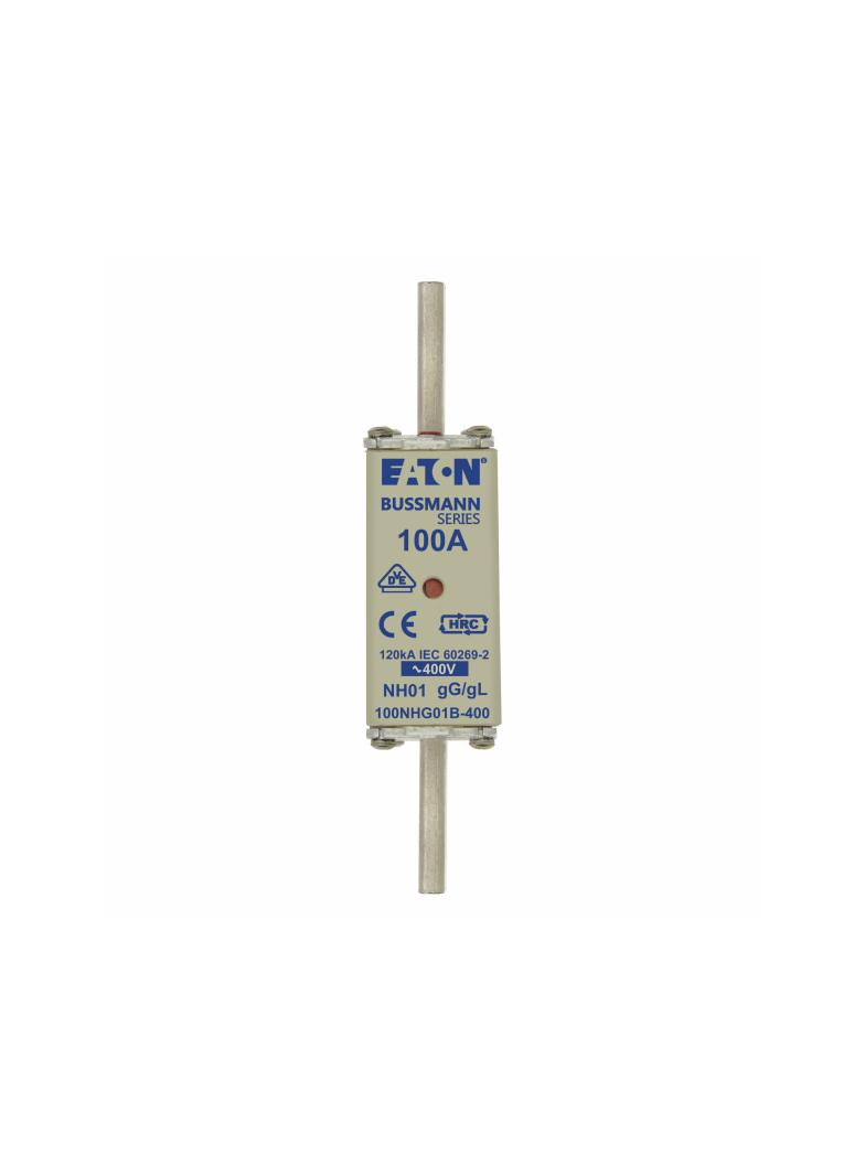 NH FUSE 100A 400V GG/GL SIZE 01 Wkładka NH01 100A 400V GL/GG podwójny wskaźnik 100NHG01B-400 EATON