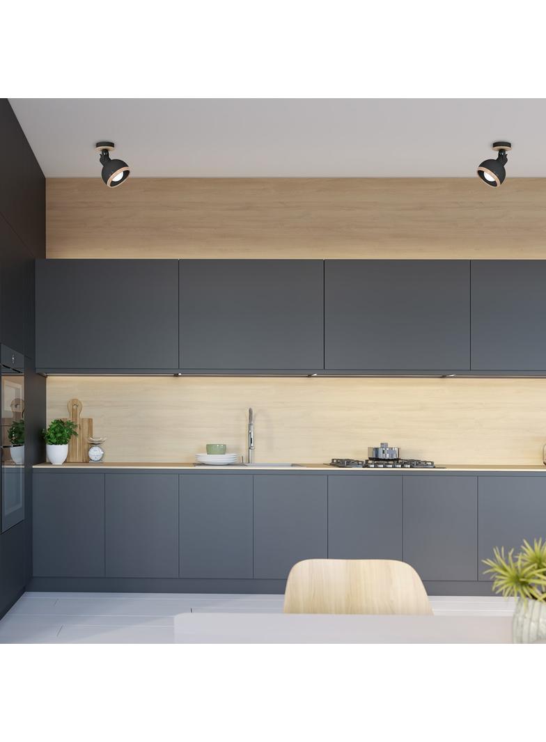 kinkiet Oval Black E27 MLP8657 Milagro