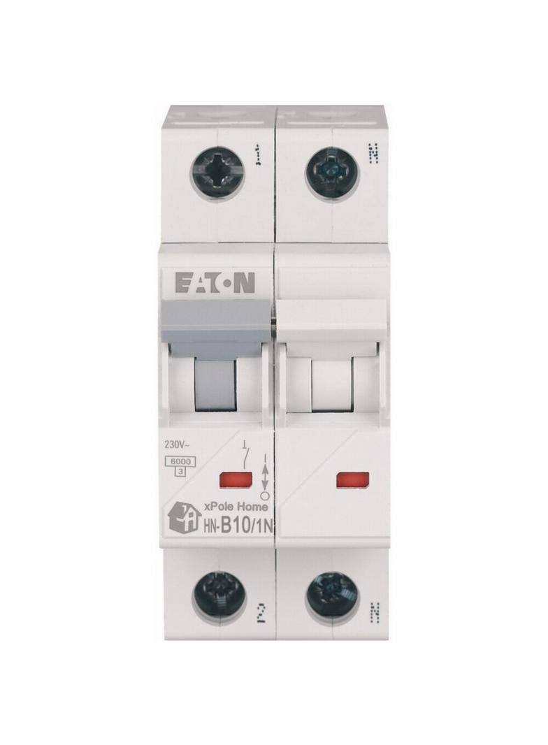 HN-B10/1N Wyłącznik nadprądowy 6kA B10A 1P+N 194839 EATON