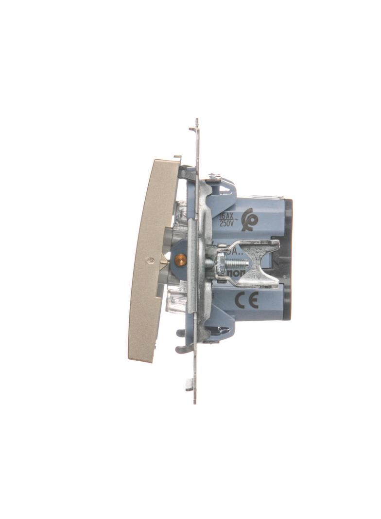 Simon 54 Łącznik schodowy 16A 250V zaciski śrubowe złoty mat DW6A.01/44 KONTAKT
