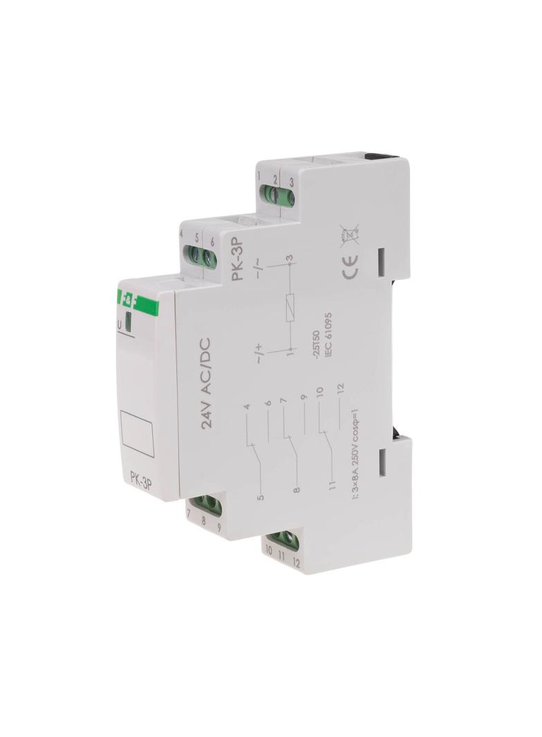 Przekaźnik elektromagnetyczny PK-3P 24V PK-3P-24V F&F