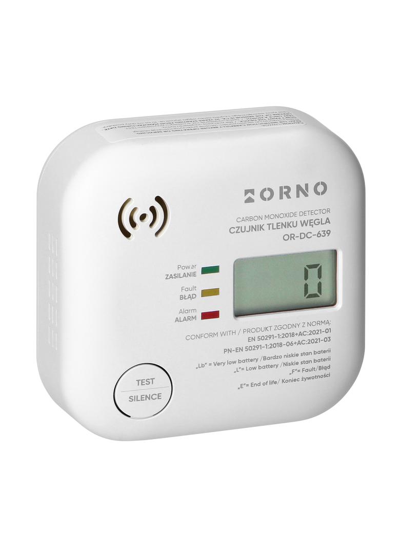 Bateryjny czujnik tlenku węgla (czadu), wbudowana bateria, żywotność sensora i baterii 10 lat