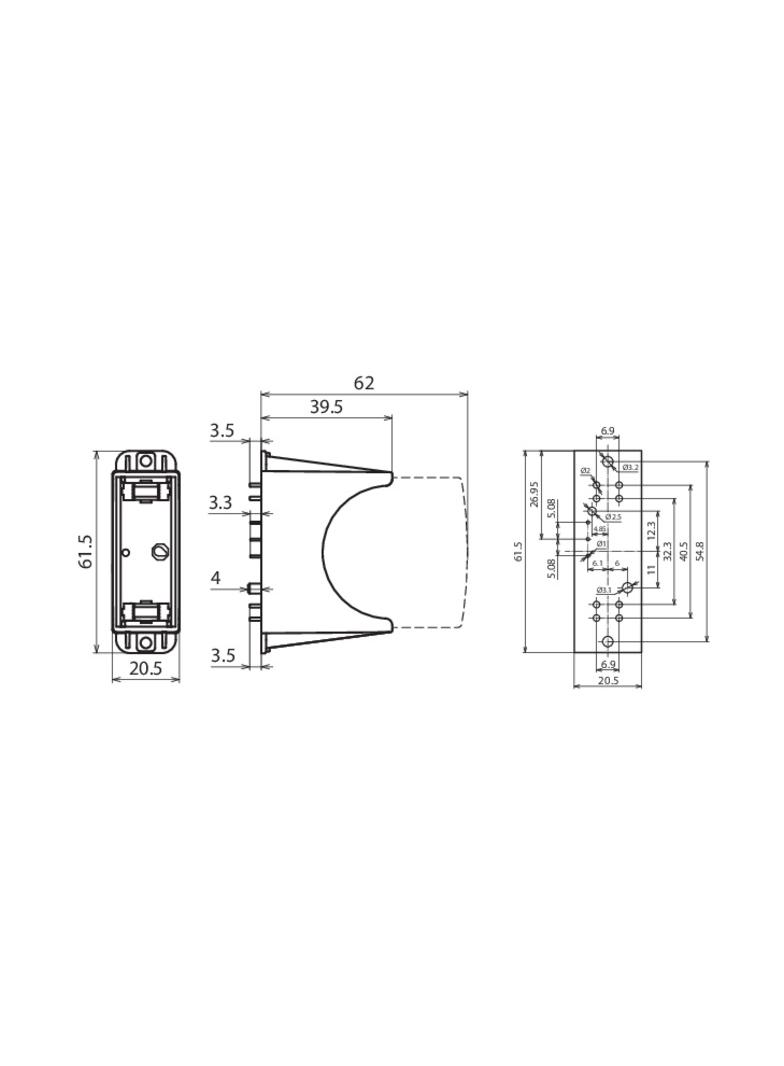 Podstawa PCB PV SCI ... FM do modułów ochronnych guard PV SCI 500 952751 DEHN
