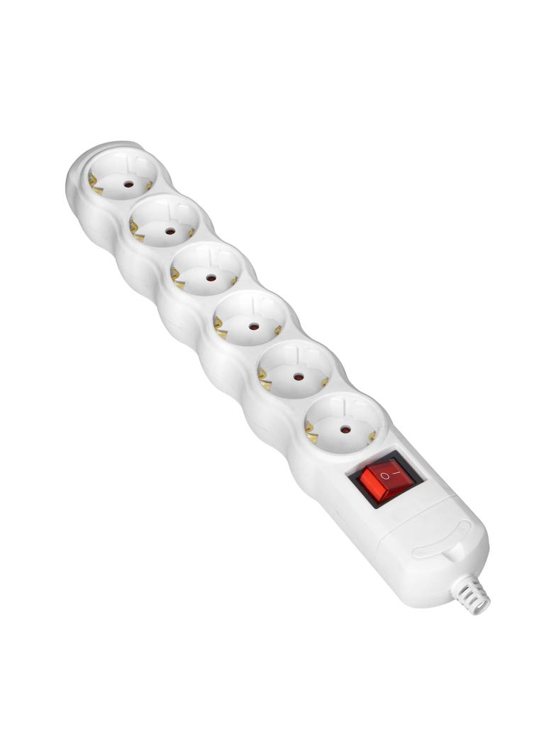 Rozgałęźnik wielogniazdowy 6x2P+Z z wyłącznikiem Schuko biały OR-AE-13269(GS)/W ORNO