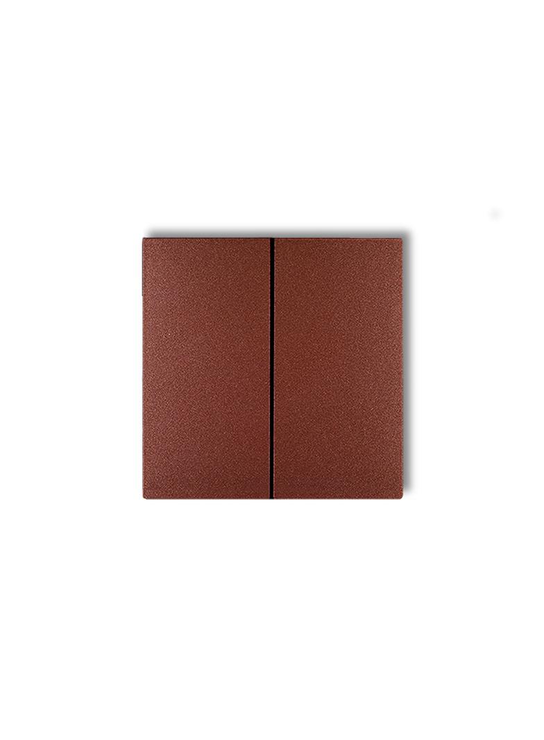 Klawisze podwójne do łączników DECO, FLEXI (komplet dwóch sztuk) brązowy metalik 9DKL-2 KARLIK