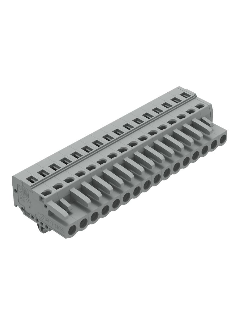 MCS-MIDI Classic gniazdo 16-bieg. szare raster 5 mm /25szt./ WAGO