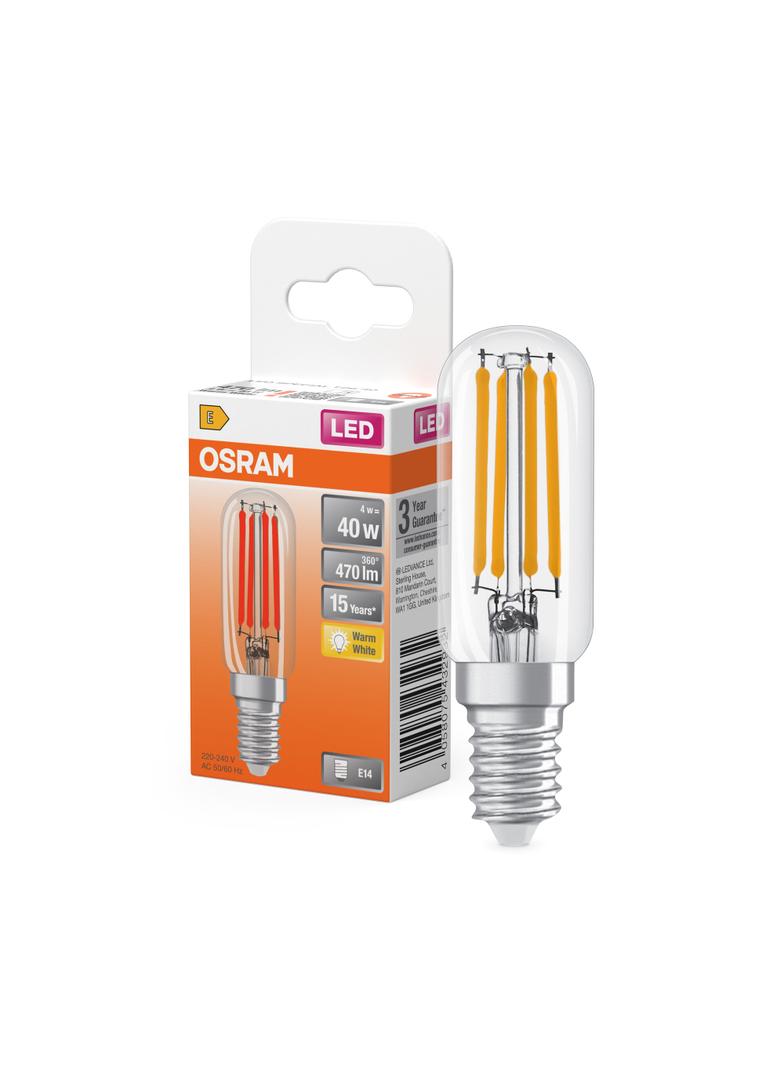 LED T26 40 CL 4W 827 230V FIL E14 LEDVANCE