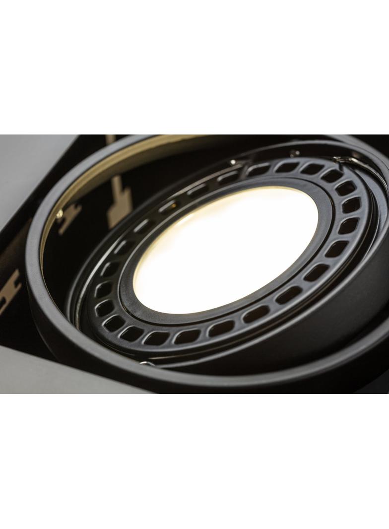 OPRAWA SUFITOWA PIREO PODTYNKOWA, POJEDYŃCZA, CZARNA/CZARNA