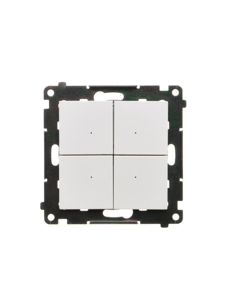 Simon 55 Łącznik/Przycisk zwierny 4-krotny elektroniczny Biały mat TEW4.01/111 KONTAKT