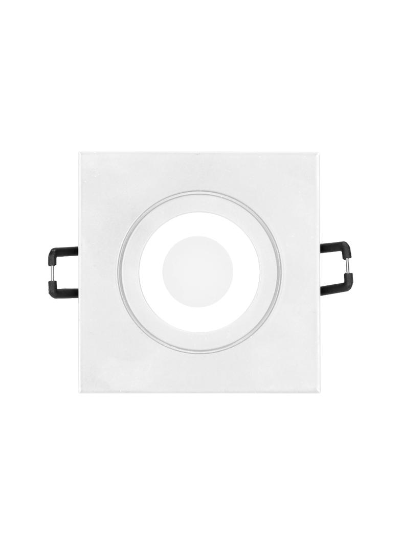 DARI S ramka dekoracyjna oprawy punktowej, MR16/GU10 max 50W, kwadrat, biała IP44