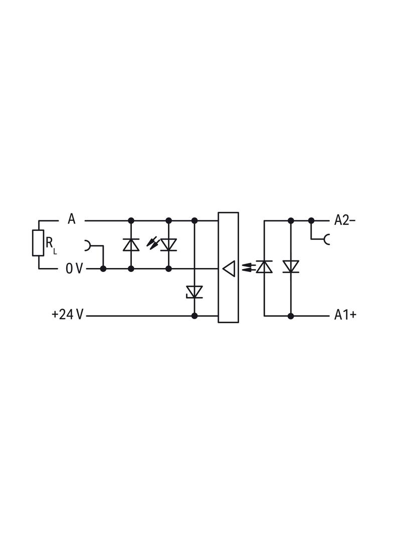złączka z optoseparatorem 5VDC/24VDC/0,5A/10kHz