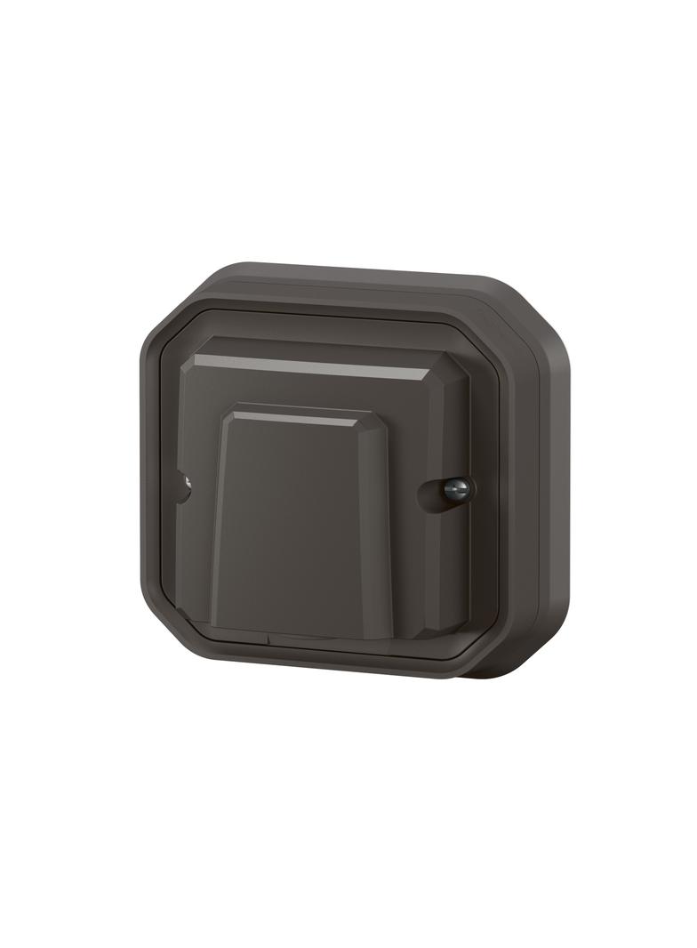 NOWE PLEXO - WYJŚCIE KABLOWE Z UCHWYTEM KOMPLET PODTYNK. 16A-230V~ ANTRACYT