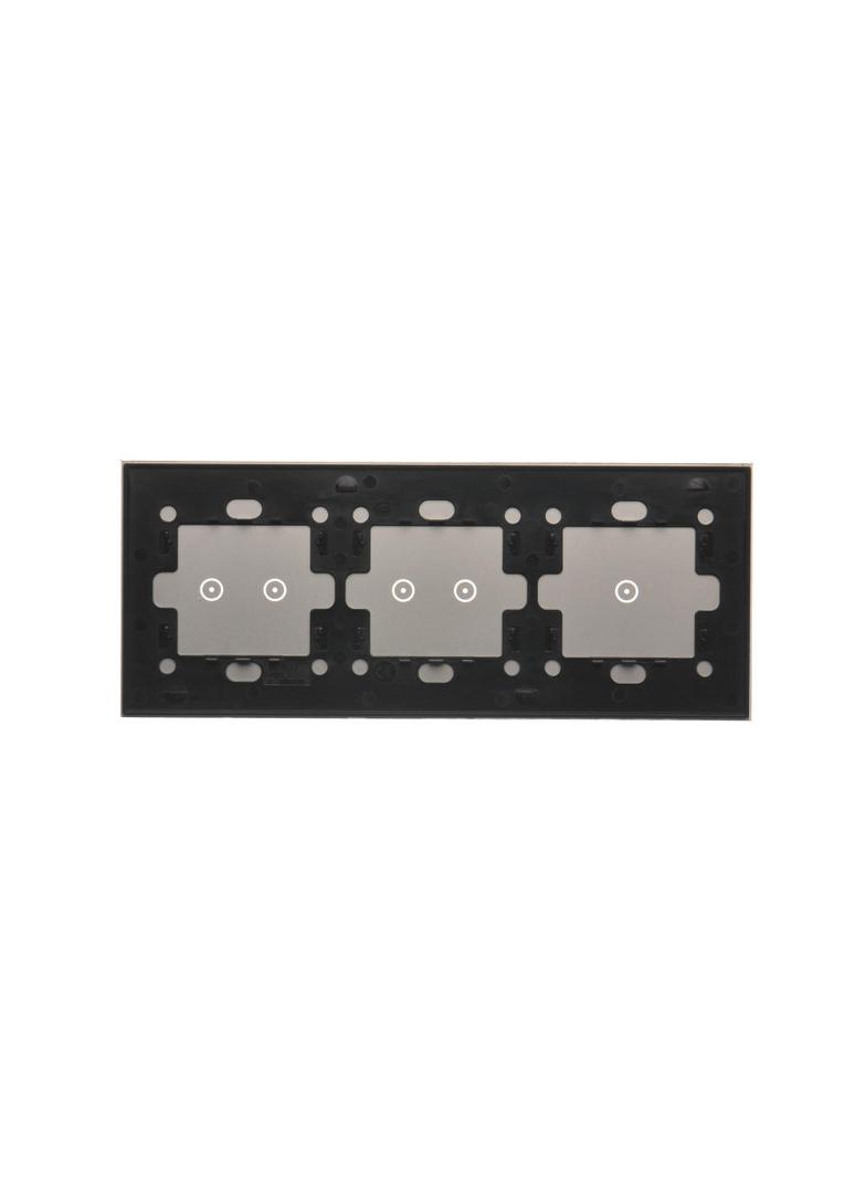 Simon 54 Touch Panel dotykowy S54 Touch 3 moduły 1 pole dotykowe + 2 pola dotykowe poziome + 2 pola dotykowe poziome srebrna mgła DSTR3122/71 KONTAKT
