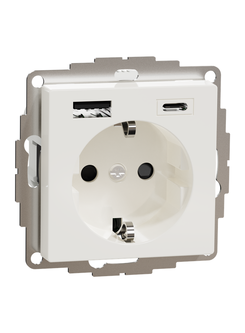 Merten gn. Schuko z ład.USB A+C 3A b.p MTN2367-0319 SCHNEIDER