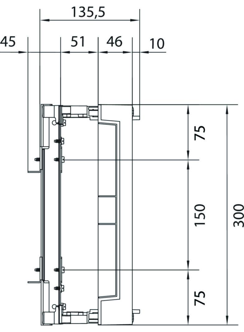 univers N Blok dla zacisków szeregowych pionowych 300x500mm UD22A2 HAGER