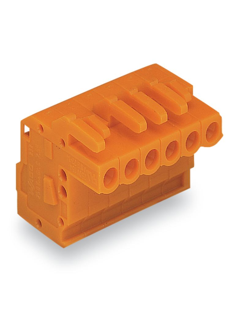 MCS-MIDI Classic gniazdo kątowe 23-bieg. pomarańczowe raster 5,08 mm /10szt./ WAGO