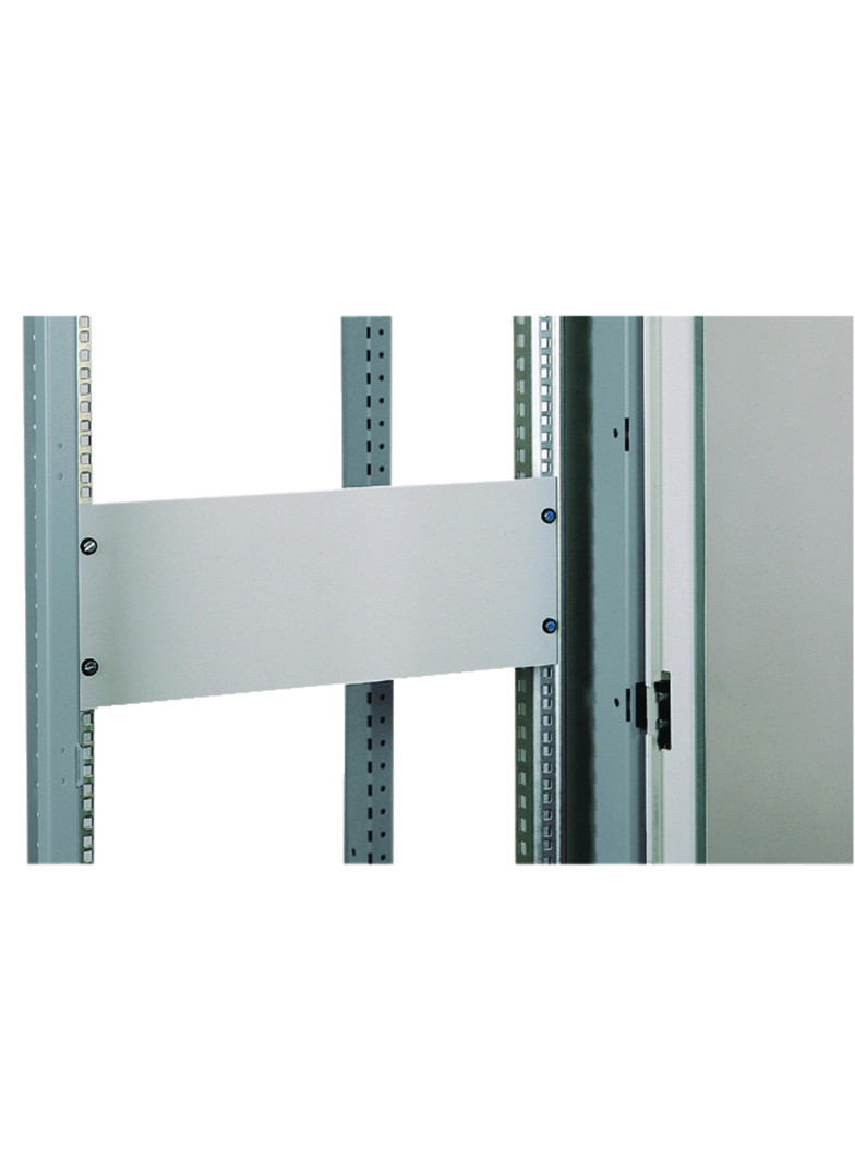 Płyta przednia 19, 10U, 15/10 mm, blacha stalowa, RAL7035