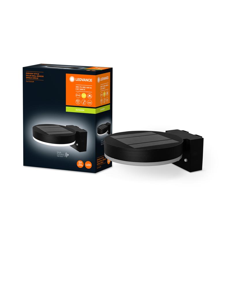 ENDURA STYLE SOL WALLCIRCLE6WBK LEDV Oprawa zewnętrzna