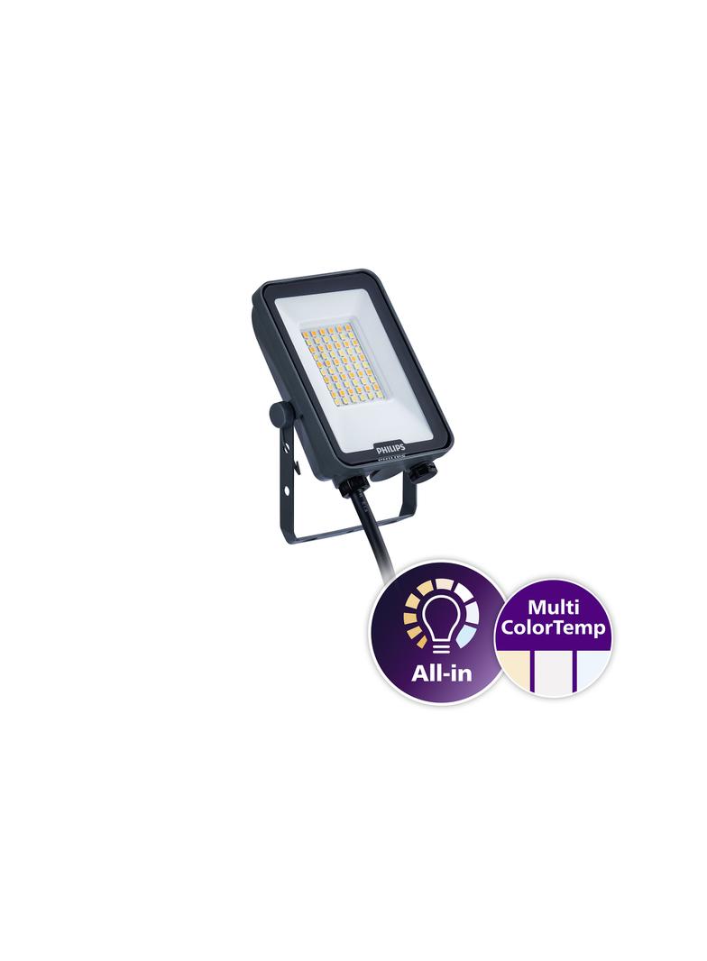 Naświetlacz LED Ledinaire BVP167 30W 3300/3600lm IP65 3000/4000/6500 K zmienna barwa światła 5 lat g 9,11402E+11 PHILIPS