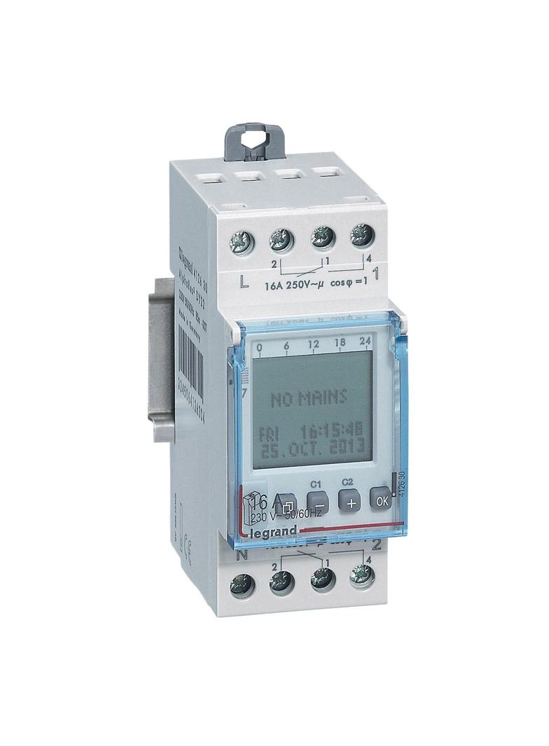 Programator Cyfrowy Roczny 2-Kanałowy 2Mod 412630 LEGRAND