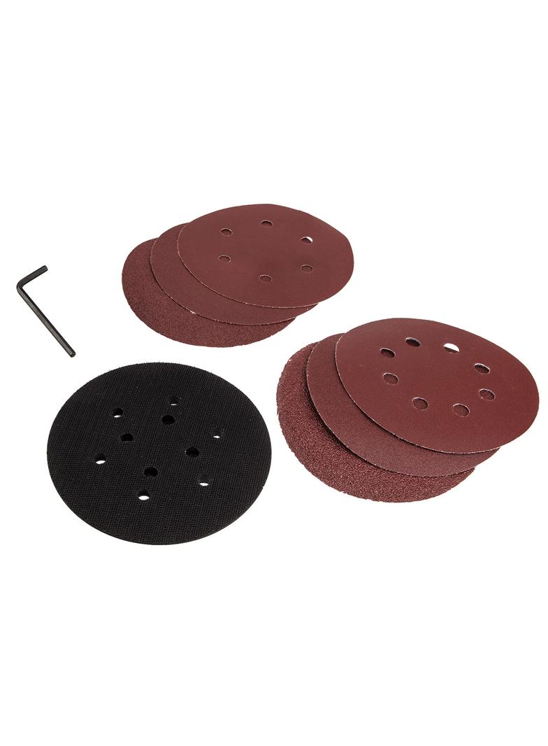 Szlifierka mimośrodowa 450W, tarcza 125/150 mm, walizka