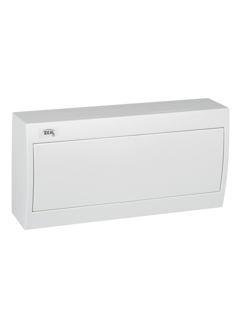 KDB-S18P Rozdzielnica natynkowa KDB-S18P dł. 410 szer.100 wys.204 kolor biały KANLUX