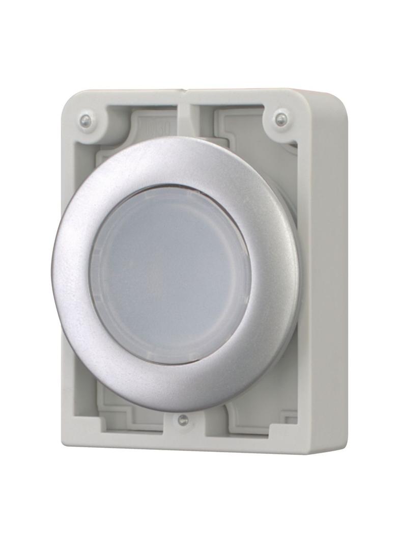 M30C-FDRL-W Przycisk podświetlany 30mm płaski bez samopowrotu biały 182950 EATON