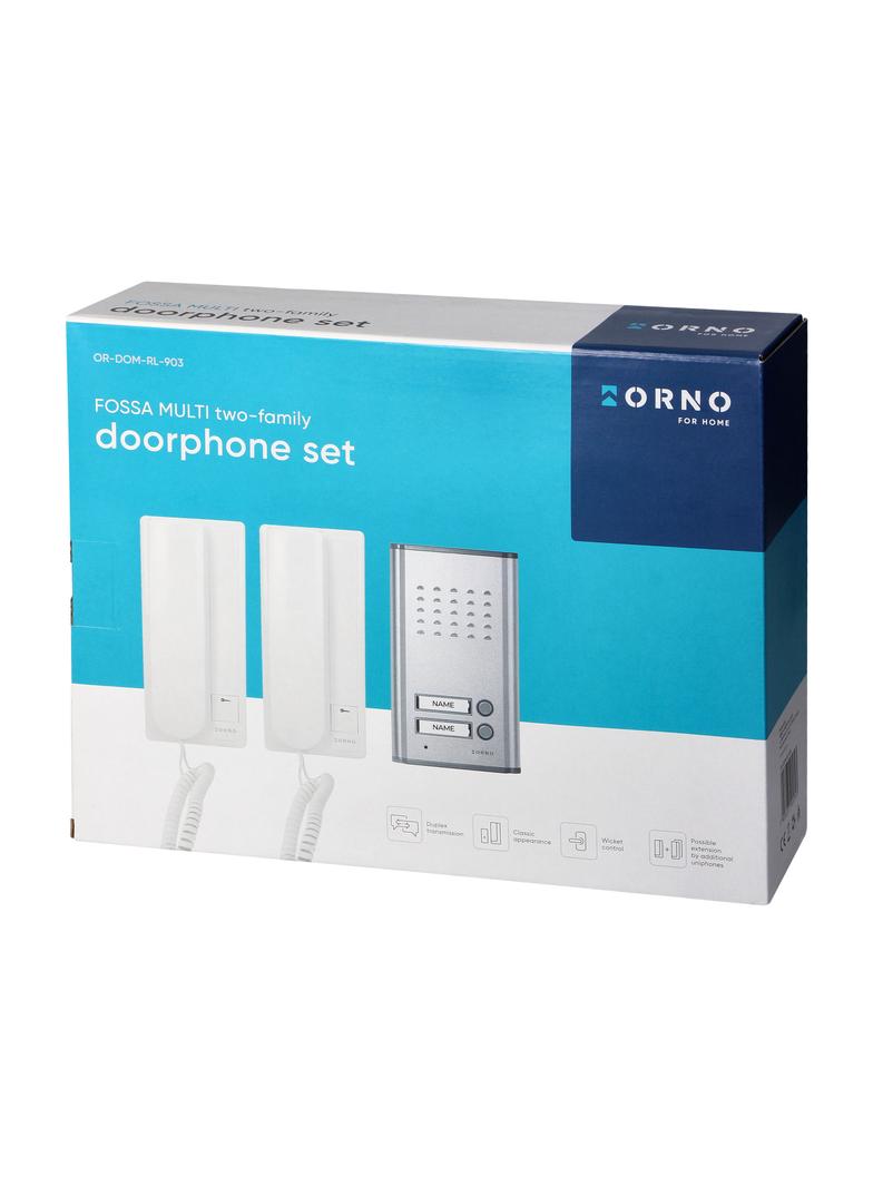 Zestaw domofonowy 2-rodzinny podtynkowy FOSSA MULTI OR-DOM-RL-903 ORNO