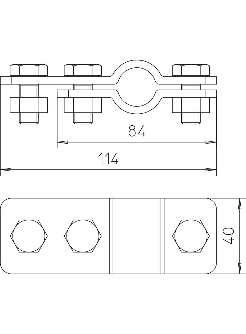 2730/20-VA, OBEJMY PRZYŁĄCZENIOWE 20MM VA