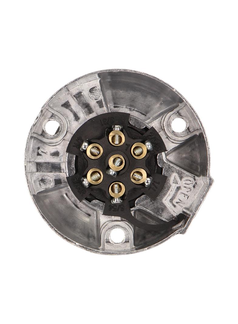 Gniazdo przyczepy aluminiowe 7 pinów 12/24V OR-AE-1387 ORNO