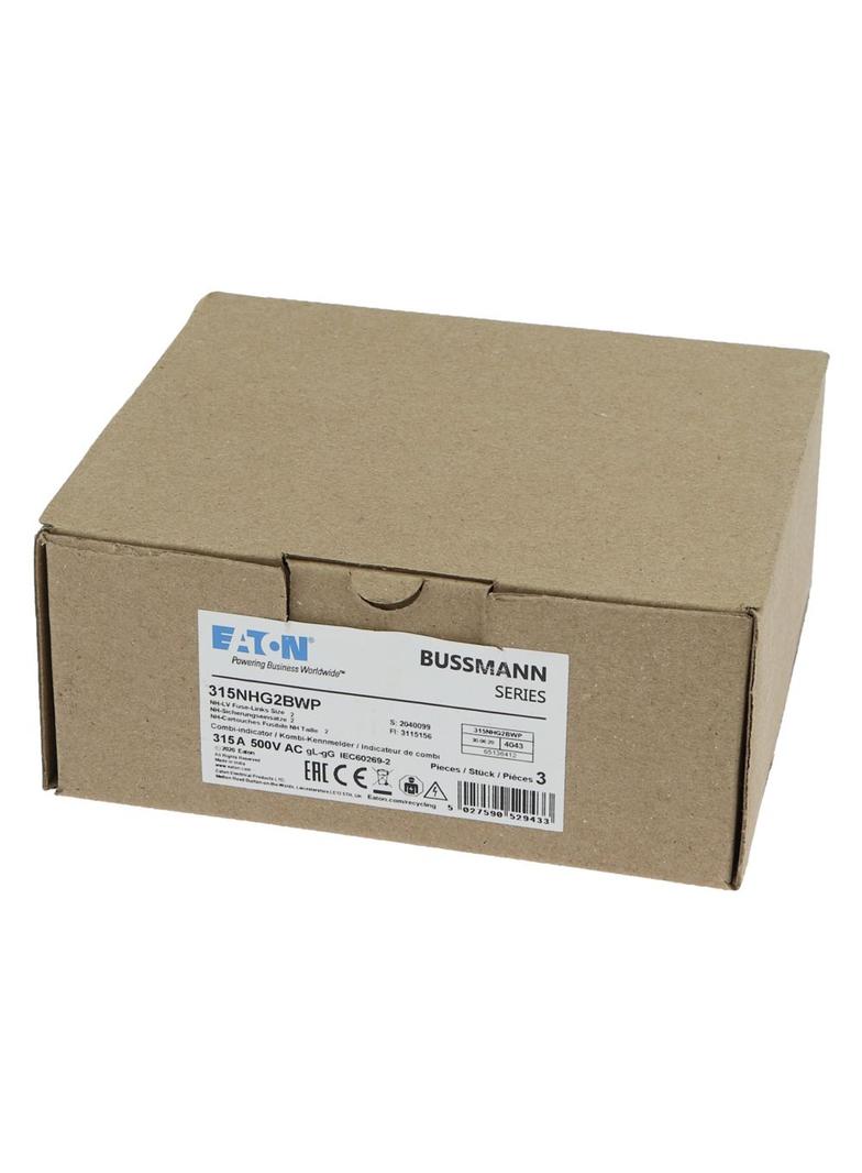 NH 315A 500V gG rozmiar 2 WEATHER RESISTANT NH LV 315A 500V gG rozmiar 2 WR 315NHG2BWP EATON