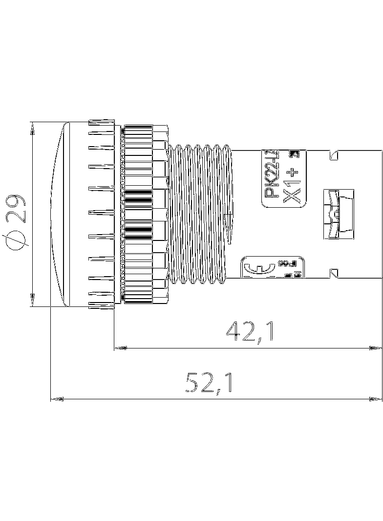 LAMPKA KOMPAKTOWA CZERWONA 230V BA9S Z LED 230V NA PRĄD ZMIENNY BA9S