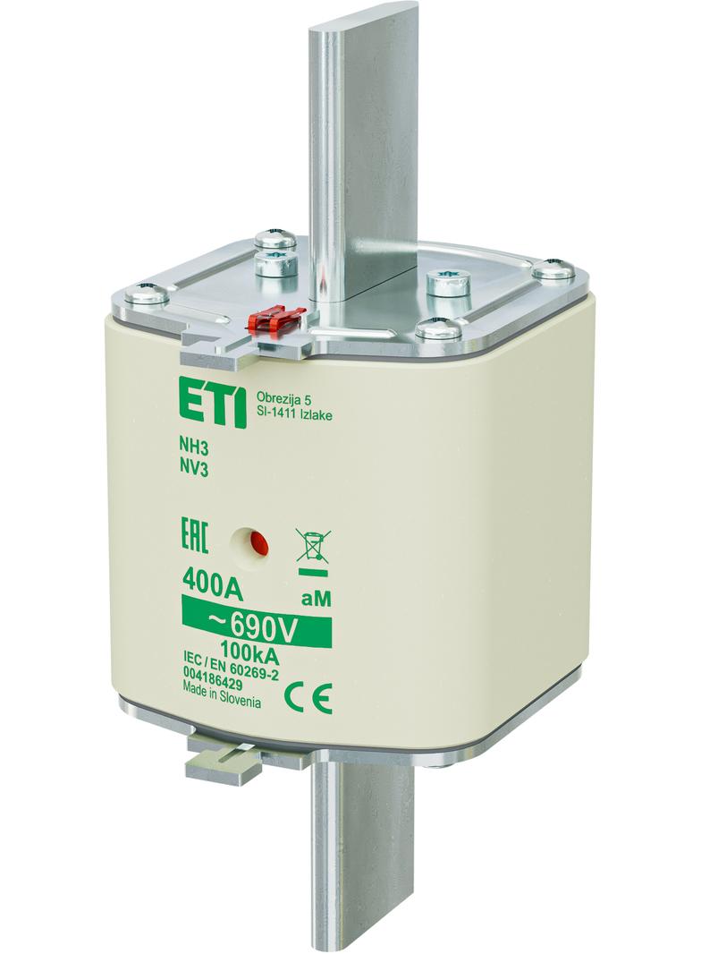 Wkładka topikowa NH silnikowa KOMBI NH3 aM 400A 690V 004186429 ETI