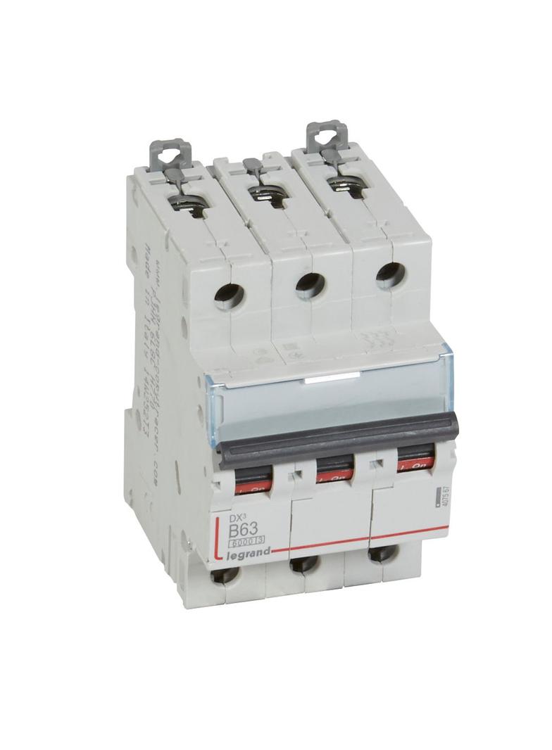 WYŁĄCZNIK NADPRĄDOWY S 303 3P B 63A 6000A SERII DX3, Legrand
