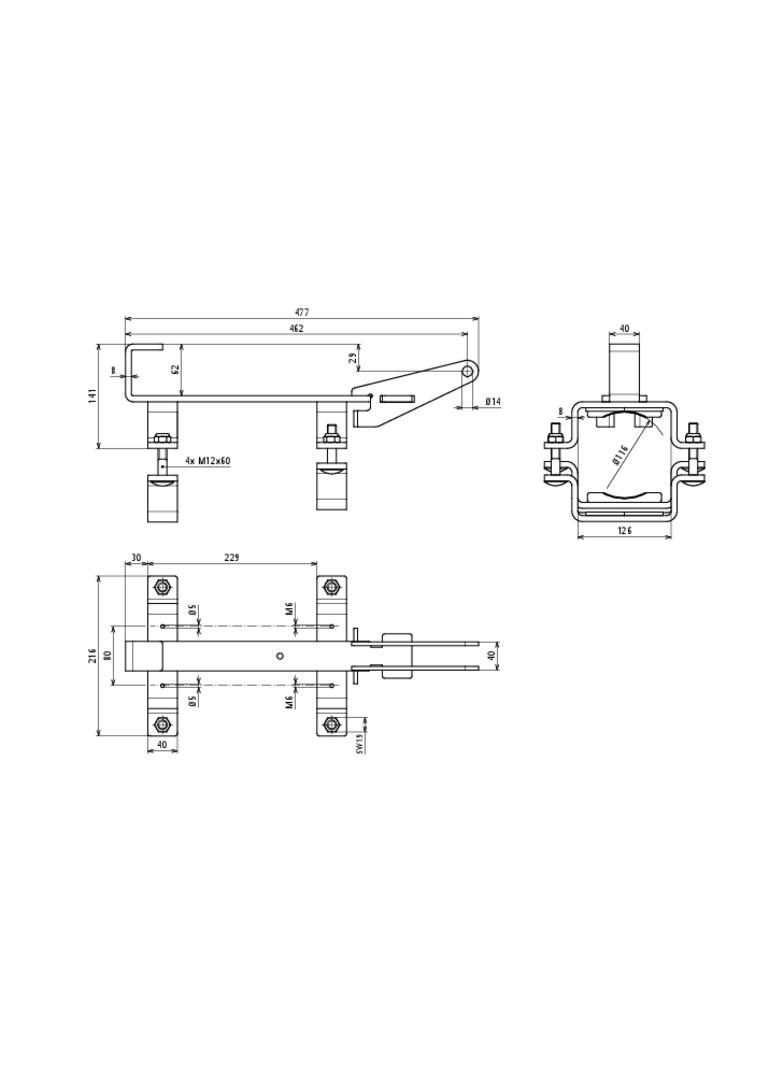 Prowadnica do młota Bosch typ GSH 27, St/tZn 600050 DEHN