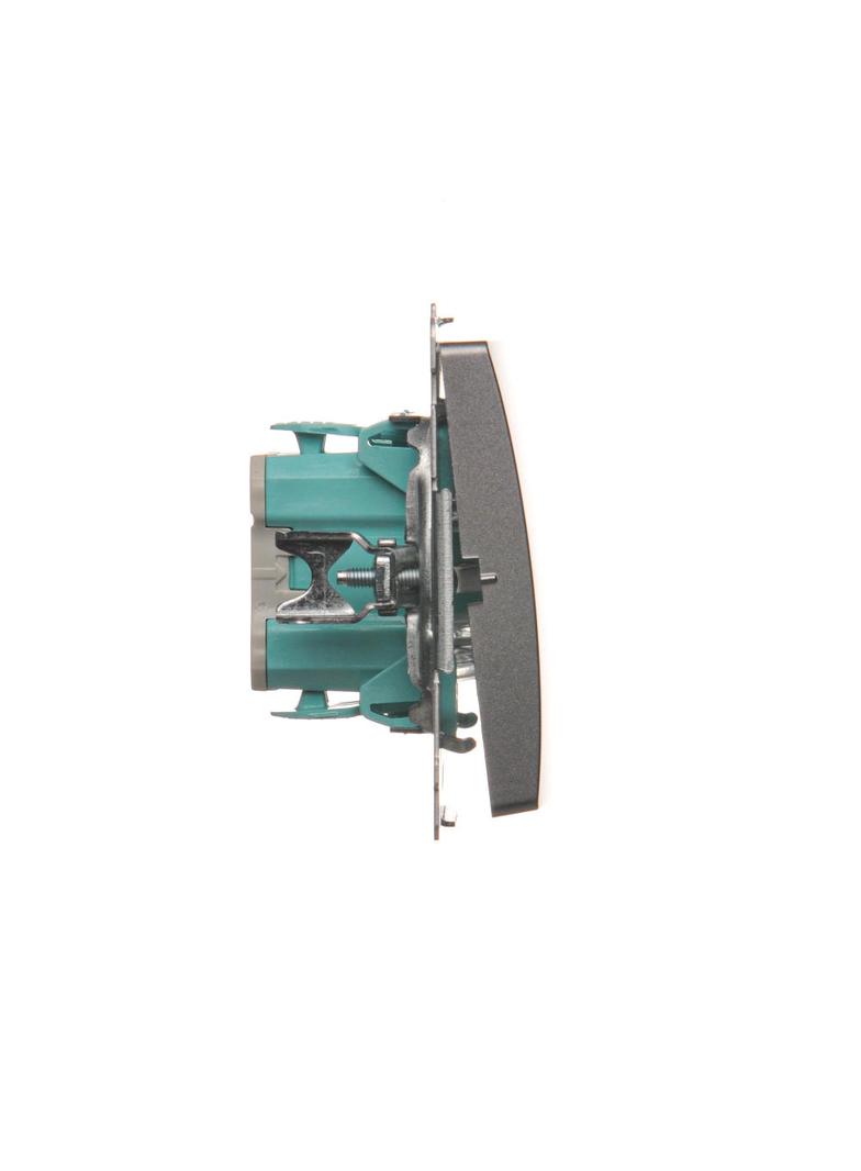 Simon Basic Przycisk światło 10A 250V szybkozłączka stal inox BMS1.01/21 KONTAKT