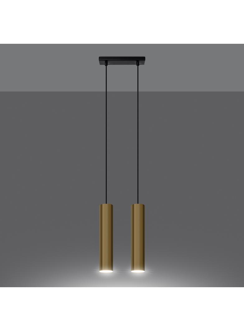 Sollux Lampa Wisząca LAGOS 2 złoty połysk SL.1241