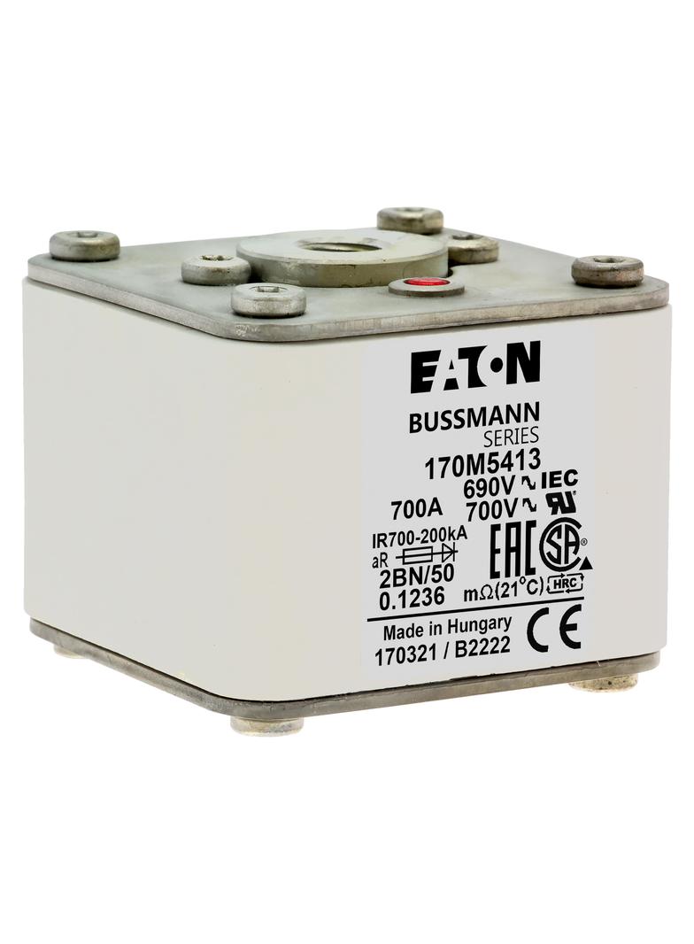 FUSE 700A 690V 2BN/50 AR UC Wkładka szybka 700A AC 690V rozmiar 2 61x77x51 mm aR IEC UL 170M5413 EAT