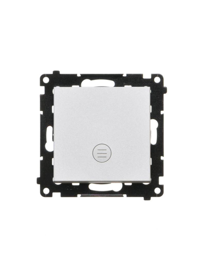 Simon 55 Łącznik pojedynczy jednobiegunowy z podświetleniem LED szybkozłączka Aluminium mat TW1L.01/143 KONTAKT