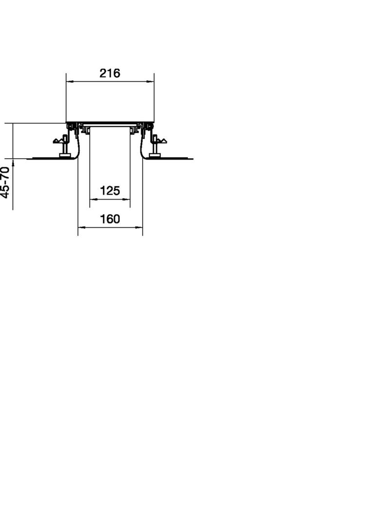 tehalit.BK Kanał współpoziomy boczna folia ochronna BKF 200x(45-70)mm stal BKF200045 HAGER