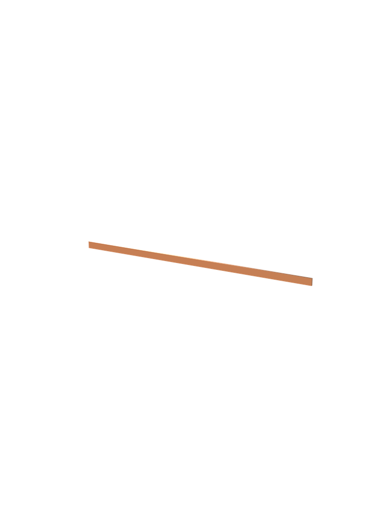 ZX2066 Szyna Cu 20x5mm, L:704mm