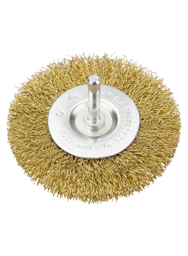 Szczotka druciana tarczowa z trzpieniem 100 mm