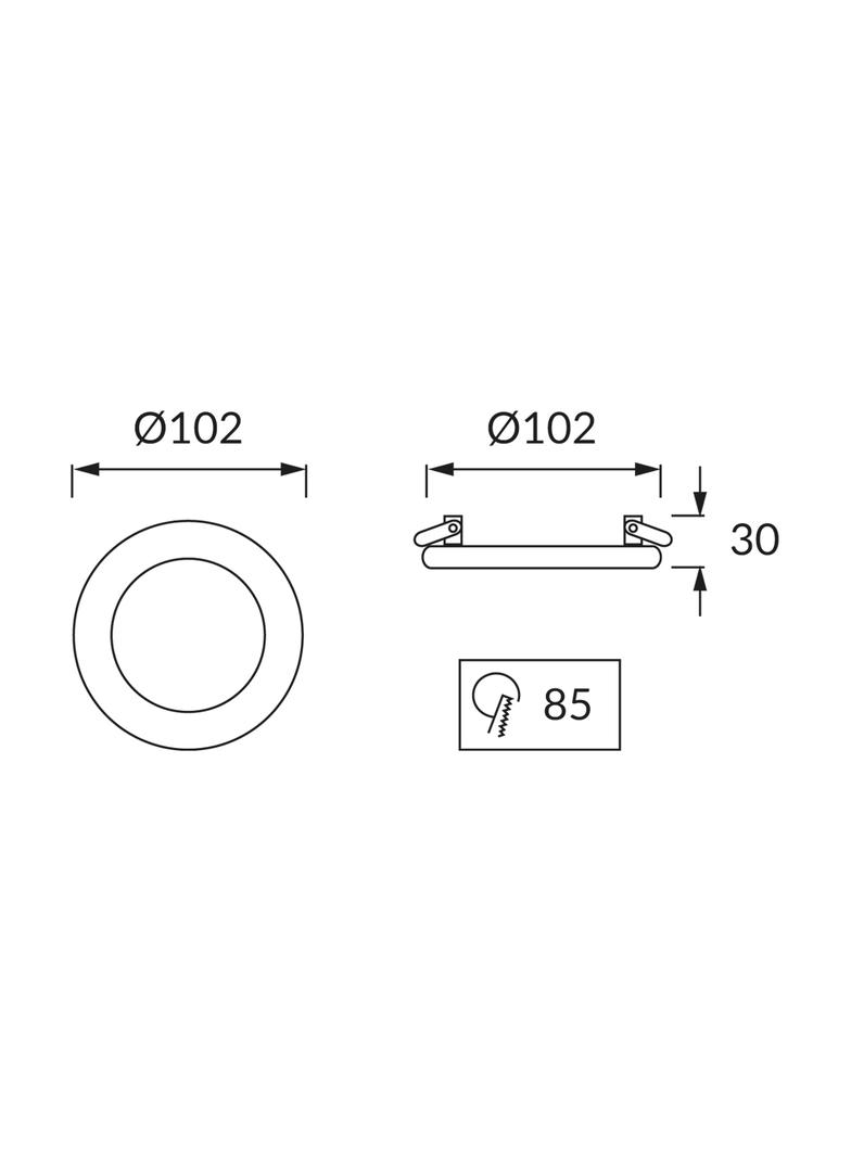 ALINA LED C 3W+3W 4000K  sufitowa oprawa punktowa SMD LED