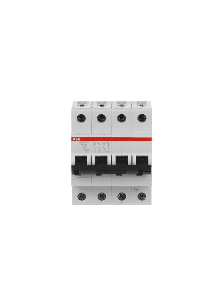 S203-C25NA Wyłącznik nadprądowy 6kA 3P+N C25A 2CDS253103R0254 ABB