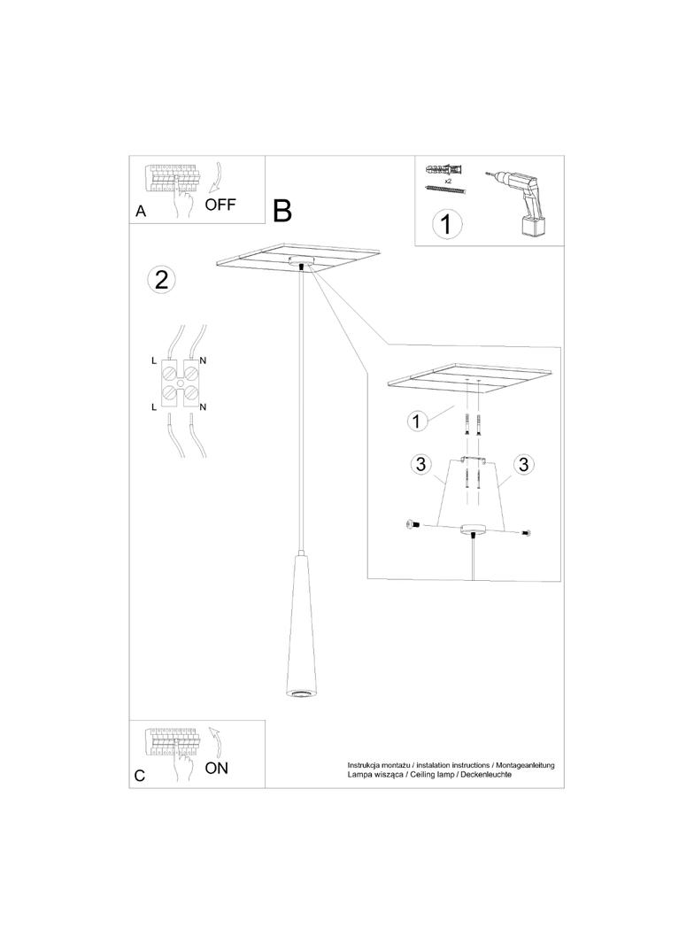 Sollux Lampa wisząca SULA 1 naturalne drewno SL.1100