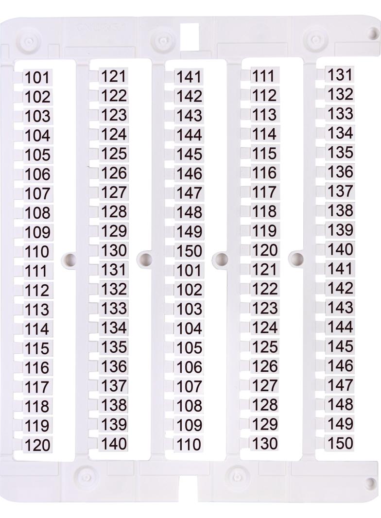 Oznacznik 101 do 150 (100 szt.) ES-NU0851101 003903079 ETI