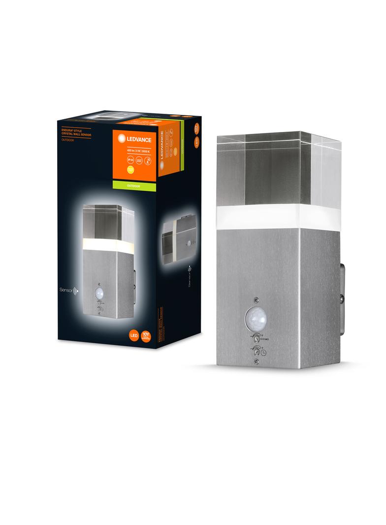 ENDURA STYLE CRYSTAL WALL SEN 5W ST LEDV Oprawa zewnętrzna