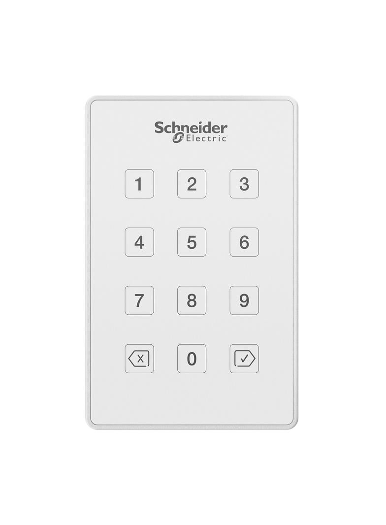 Czytnik z klawiaturą, Mifare, DESFire, naścienny, biały
