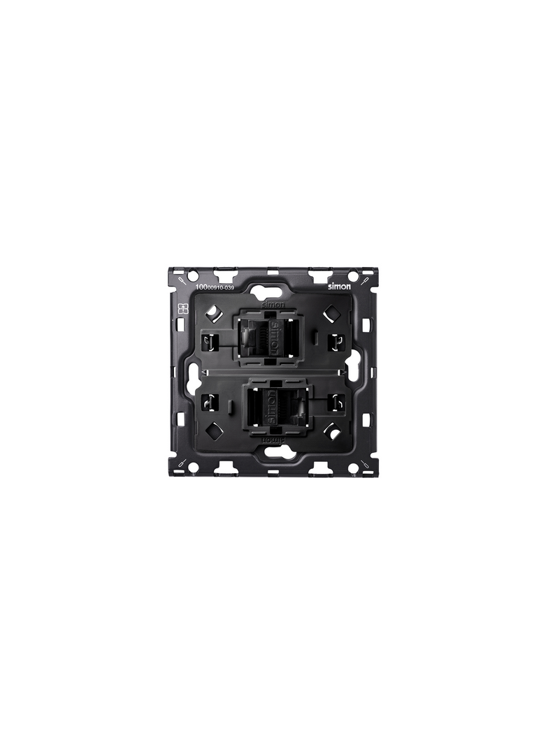 Simon 100 Zestaw 1-krotny: 2 gniazda RJ45 cat 6 10010111-039 KONTAKT