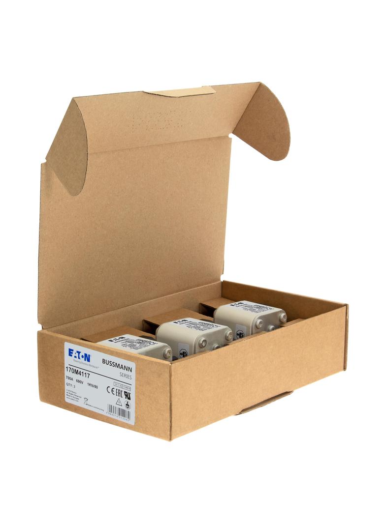 450A 690V 1KN/80 aR INDICATOR FUSE Wkładka szybka 450A AC 690V DIN 1 53x69x108 mm aR DIN 170M4113 EA